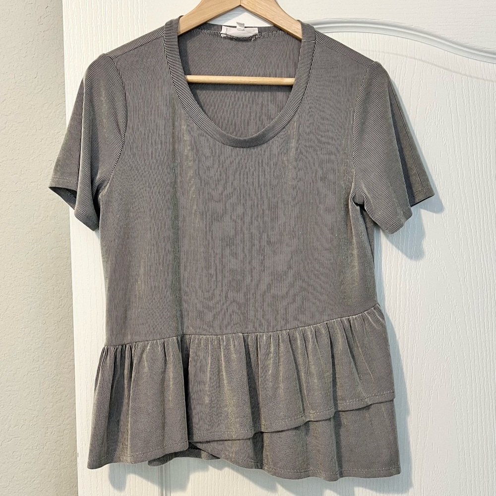 Dillards peplum tee